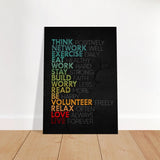 Da Vinci Motivational Wall Art | Think - Brushed Aluminum Print - 70x100 cm / 28x40″ - 
