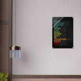 Da Vinci Motivational Wall Art | Think - Acrylic Print - 50x75 cm / 20x30″ - 