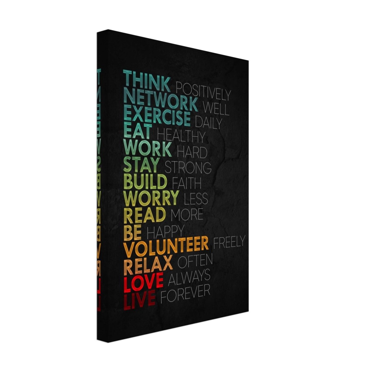 Da Vinci Motivational Wall Art | Think - Canvas - 30x45 cm / 12x18″ - Thick