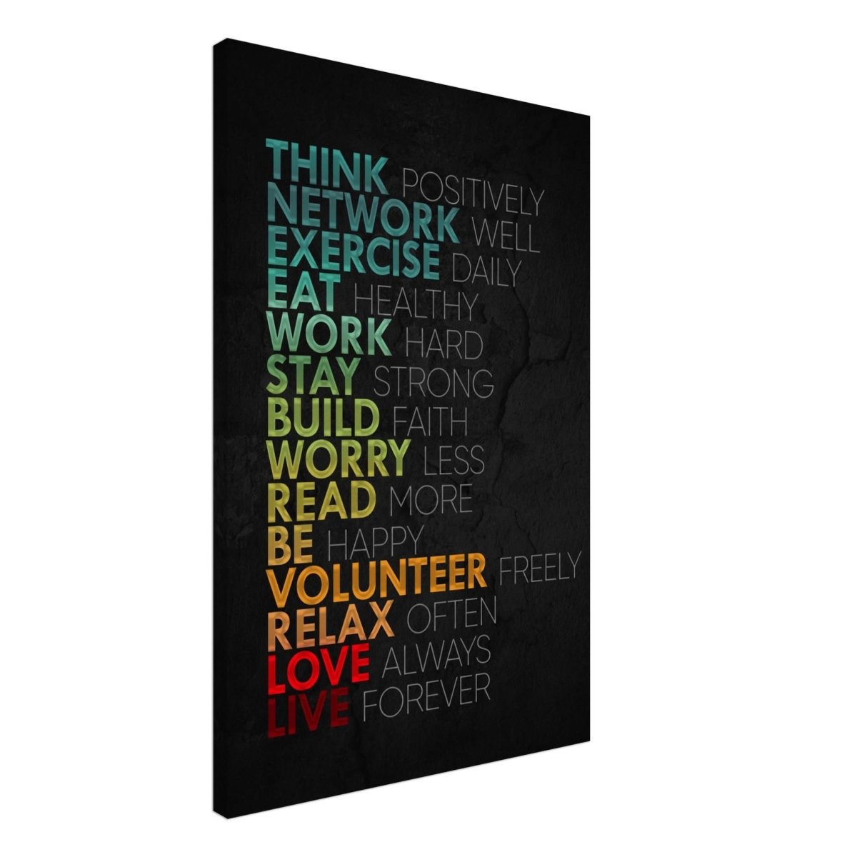 Da Vinci Motivational Wall Art | Think - Canvas - 60x90 cm / 24x36″ - Thick