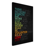 Da Vinci Motivational Wall Art | Think - Canvas - 60x90 cm / 24x36″ - Thick