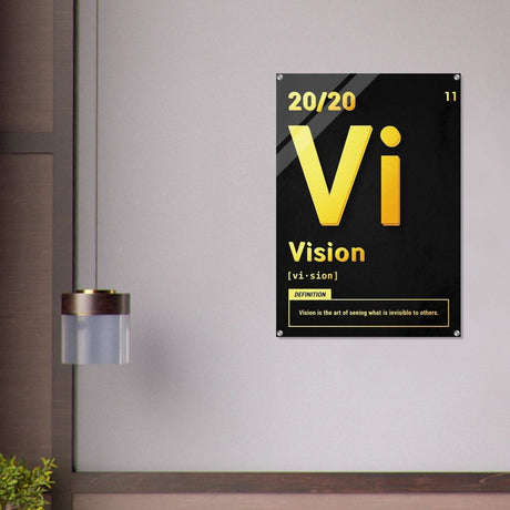 Da Vinci Motivational Wall Art | Vision - Acrylic Print - 70x100 cm / 28x40″ - 