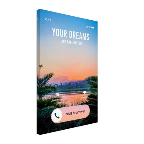 Da Vinci Motivational Wall art | Your Dreams - Canvas - 40x60 cm / 16x24″ - Thick