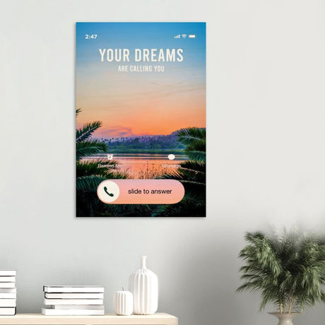 Da Vinci Motivational Wall art | Your Dreams - Wood Prints - 60x90 cm / 24x36″ - 20 mm