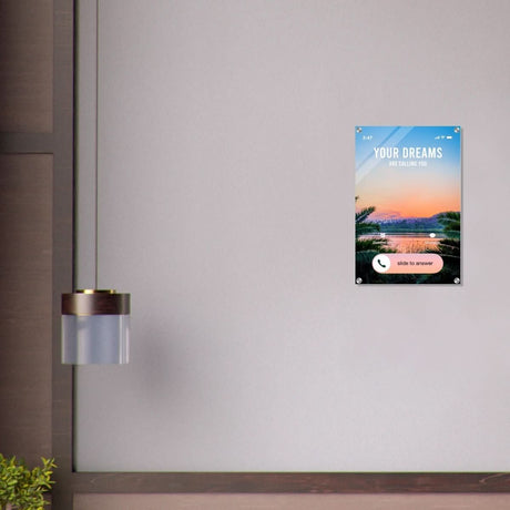 Da Vinci Motivational Wall art | Your Dreams - Acrylic Print - 40x60 cm / 16x24″ - 