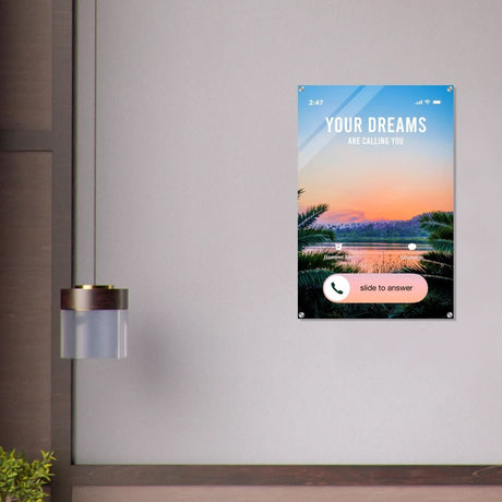 Da Vinci Motivational Wall art | Your Dreams - Acrylic Print - 60x90 cm / 24x36″ - 