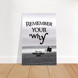 Da Vinci Motivational Wall art | Your Why - Brushed Aluminum Print - 40x60 cm / 16x24″ - 
