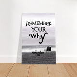 Da Vinci Motivational Wall art | Your Why - Brushed Aluminum Print - 60x90 cm / 24x36″ - 