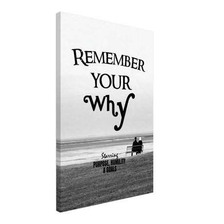 Da Vinci Motivational Wall art | Your Why - Canvas - 50x75 cm / 20x30″ - Thick