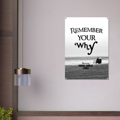 Da Vinci Motivational Wall art | Your Why - Acrylic Print - 70x100 cm / 28x40″ - 