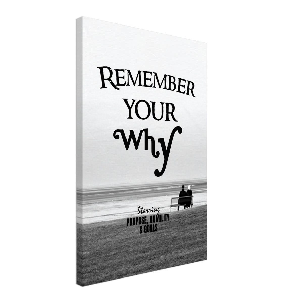 Da Vinci Motivational Wall art | Your Why - Canvas - 40x60 cm / 16x24″ - Slim