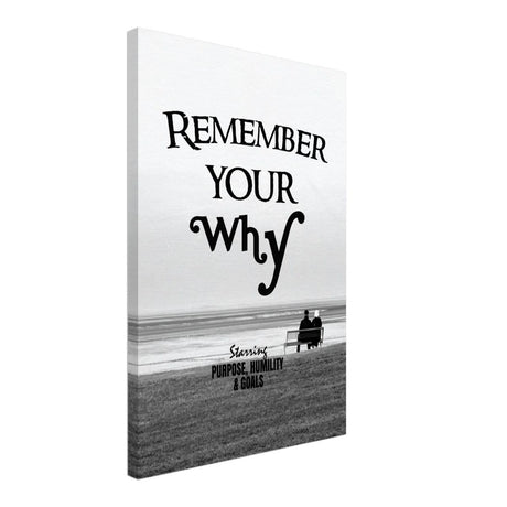 Da Vinci Motivational Wall art | Your Why - Canvas - 40x60 cm / 16x24″ - Slim