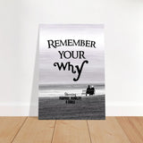 Da Vinci Motivational Wall art | Your Why - Brushed Aluminum Print - 70x100 cm / 28x40″ - 
