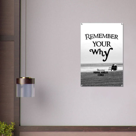 Da Vinci Motivational Wall art | Your Why - Acrylic Print - 60x90 cm / 24x36″ - 