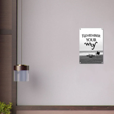 Da Vinci Motivational Wall art | Your Why - Acrylic Print - 40x60 cm / 16x24″ - 