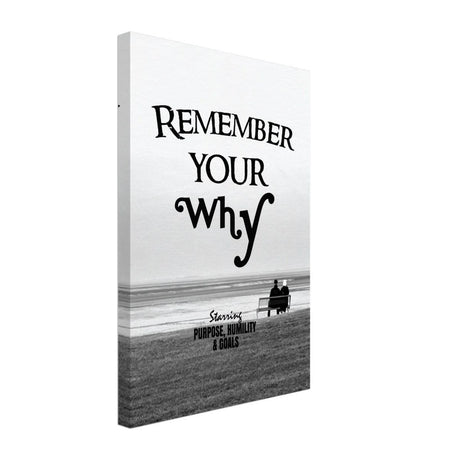 Da Vinci Motivational Wall art | Your Why - Canvas - 30x45 cm / 12x18″ - Slim
