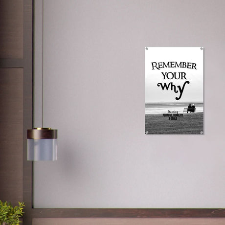 Da Vinci Motivational Wall art | Your Why - Acrylic Print - 50x75 cm / 20x30″ - 