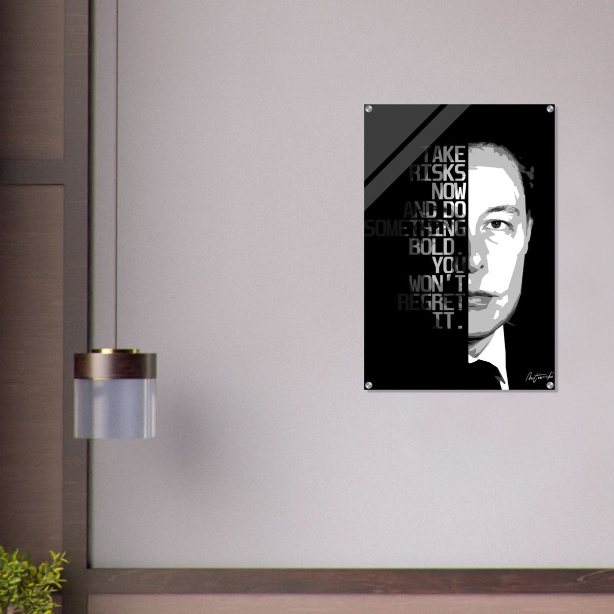 Da Vinci Motivational Wall Art - Acrylic Print - 60x90 cm / 24x36″ - 