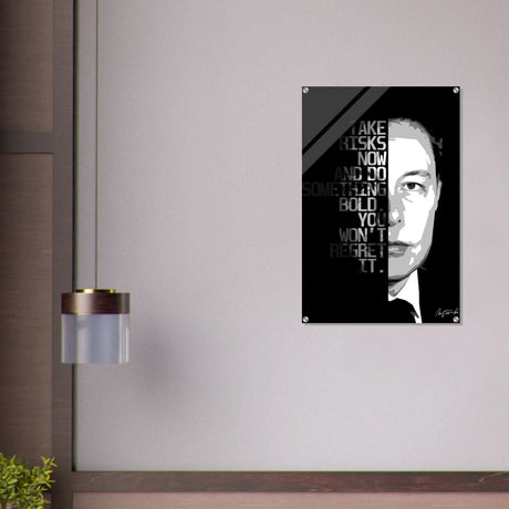 Da Vinci Motivational Wall Art - Acrylic Print - 60x90 cm / 24x36″ - 