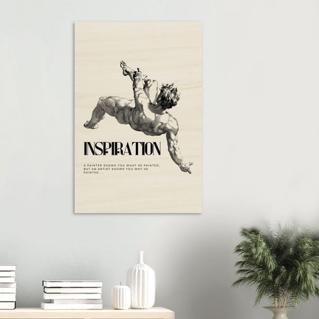 Da Vinci Motivational Wall art - Wood Prints - 60x90 cm / 24x36″ - 10 mm