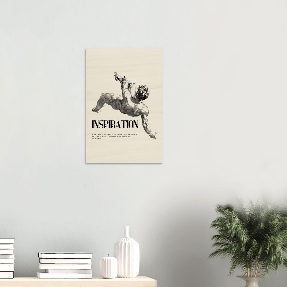 Da Vinci Motivational Wall art - Wood Prints - 40x60 cm / 16x24″ - 10 mm