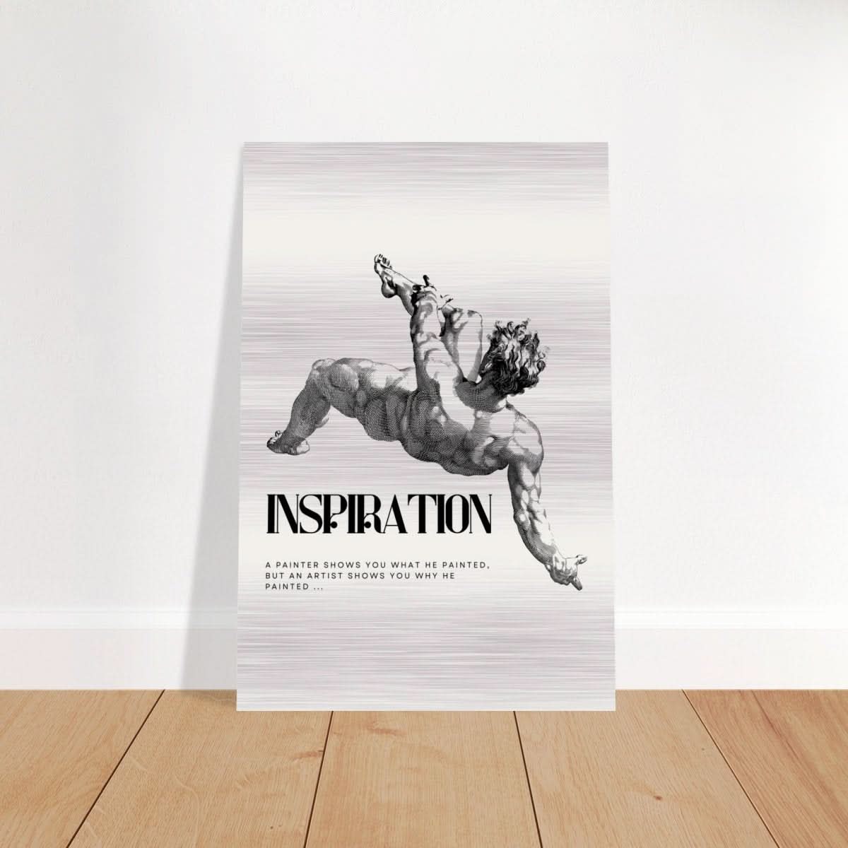 Da Vinci Motivational Wall art - Brushed Aluminum Print - 40x60 cm / 16x24″ - 