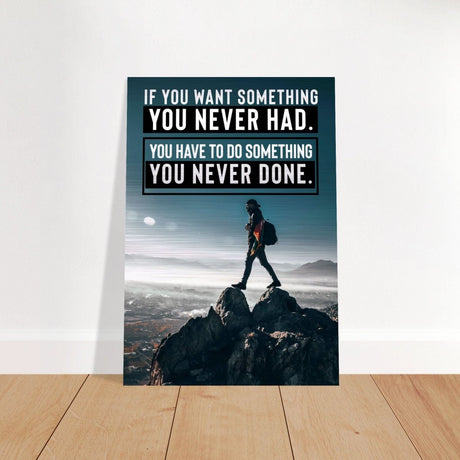 Da Vinci Motivational Wall Art - Brushed Aluminum Print - 70x100 cm / 28x40″ - 