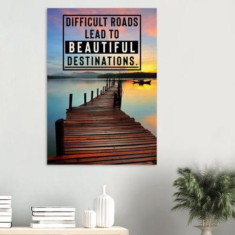 Da Vinci Motivational Wall Art - Wood Prints - 70x100 cm / 28x40″ - 20 mm