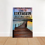 Da Vinci Motivational Wall Art - Brushed Aluminum Print - 40x60 cm / 16x24″ - 