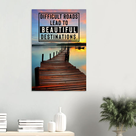 Da Vinci Motivational Wall Art - Wood Prints - 60x90 cm / 24x36″ - 20 mm