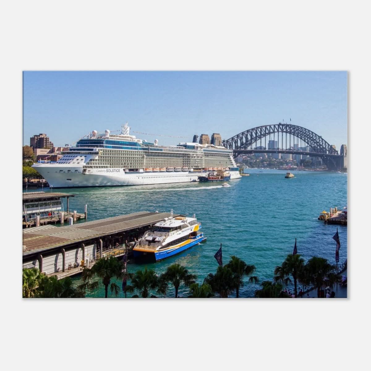 Da Vinci Nature Collection Wall Art Sydney Harbor bridge - 70x100 cm / 28x40″ - Thick - 