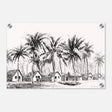Da Vinci Nature Modern Art Wall art print | black and white beach house - Acrylic Print - 30x45 cm / 12x18″ - 