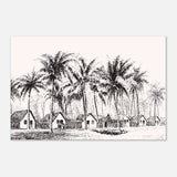 Da Vinci Nature Modern Art Wall art print | black and white beach house - Aluminum Print - 50x75 cm / 20x30″ - 