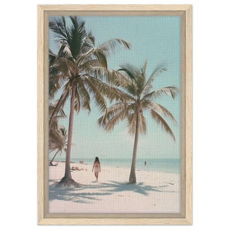 Da Vinci Nature Modern Wall Art | Beach - Framed Canvas - 30x45 cm / 12x18″ - Wood frame