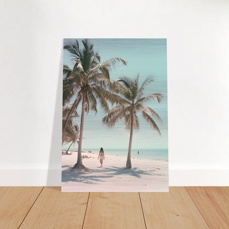 Da Vinci Nature Modern Wall Art | Beach - Brushed Aluminum Print - 70x100 cm / 28x40″ - 