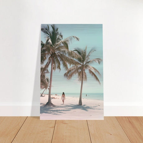 Da Vinci Nature Modern Wall Art | Beach - Brushed Aluminum Print - 50x75 cm / 20x30″ - 