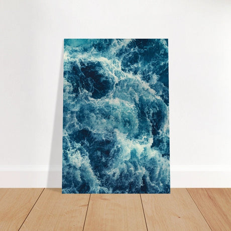Da Vinci Nature Modern Wall Art | Sea - Brushed Aluminum Print - 70x100 cm / 28x40″ - 
