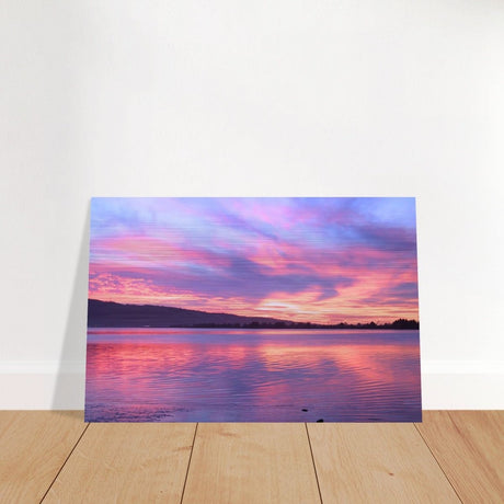 Da Vinci Nature Modern Wall Art | Sunset - Brushed Aluminum Print - 50x75 cm / 20x30″ - 