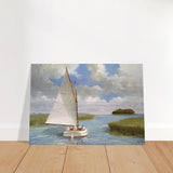 Da Vinci Nature Wall art | Boat - Brushed Aluminum Print - 70x100 cm / 28x40″ - 