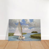 Da Vinci Nature Wall art | Boat - Brushed Aluminum Print - 50x75 cm / 20x30″ - 