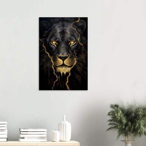Da Vinci Nature Wall art | Wild Life prints | Lion - Wood Prints - 50x75 cm / 20x30″ - 20 mm