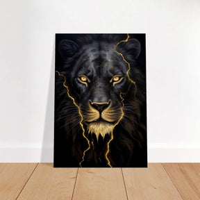Da Vinci Nature Wall art | Wild Life prints | Lion - Brushed Aluminum Print - 70x100 cm / 28x40″ - 
