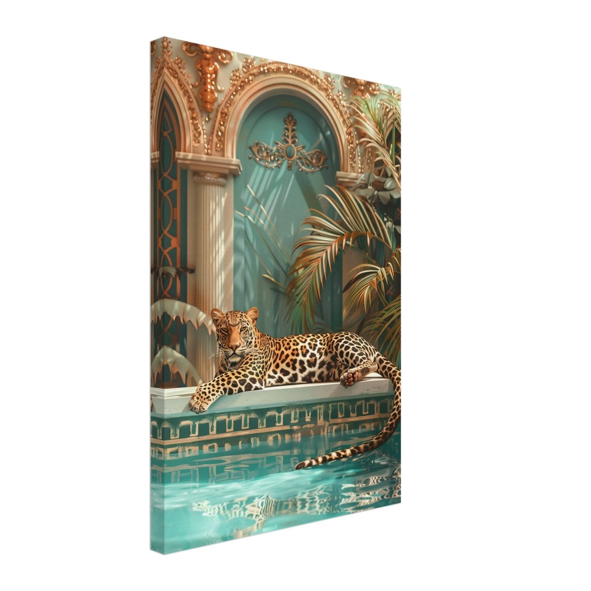 Da Vinci Nature Wall art | Wildlife | Leopard | Panthera - Canvas - 40x60 cm / 16x24″ - Thick
