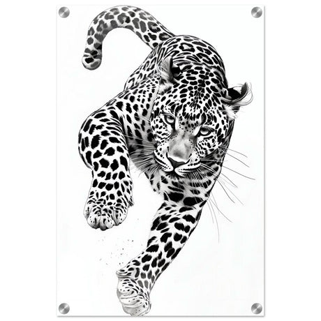 Da Vinci Nature Wall art | Wildlife | Leopard - Acrylic Print - 40x60 cm / 16x24″ - 