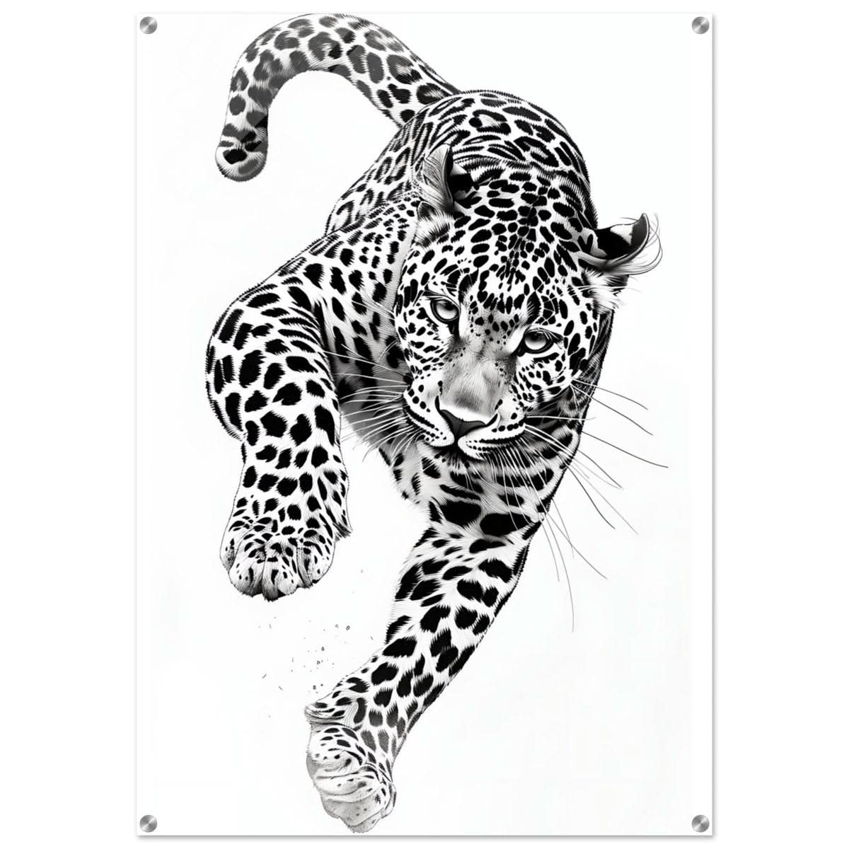 Da Vinci Nature Wall art | Wildlife | Leopard - Acrylic Print - 70x100 cm / 28x40″ - 