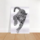 Da Vinci Nature Wall art | Wildlife | Leopard - Brushed Aluminum Print - 70x100 cm / 28x40″ - 