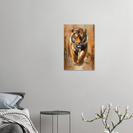 Da Vinci Nature Wall art | Wildlife | Tiger - Wood Prints - 40x60 cm / 16x24″ - 10 mm