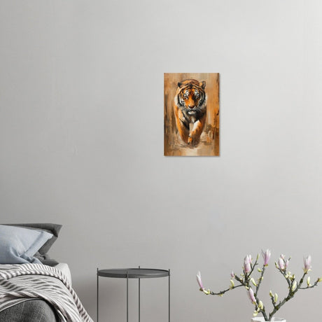 Da Vinci Nature Wall art | Wildlife | Tiger - Wood Prints - 30x45 cm / 12x18″ - 10 mm