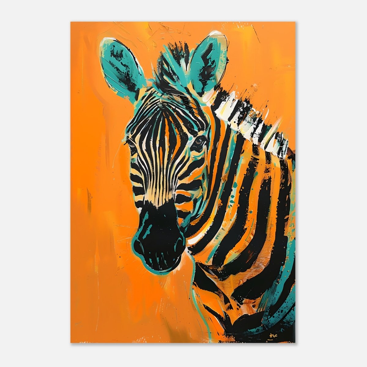 Da Vinci Nature Wall art | Wildlife | Zebra - Aluminum Print - 70x100 cm / 28x40″ - 