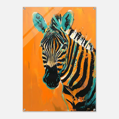 Da Vinci Nature Wall art | Wildlife | Zebra - Acrylic Print - 70x100 cm / 28x40″ - 